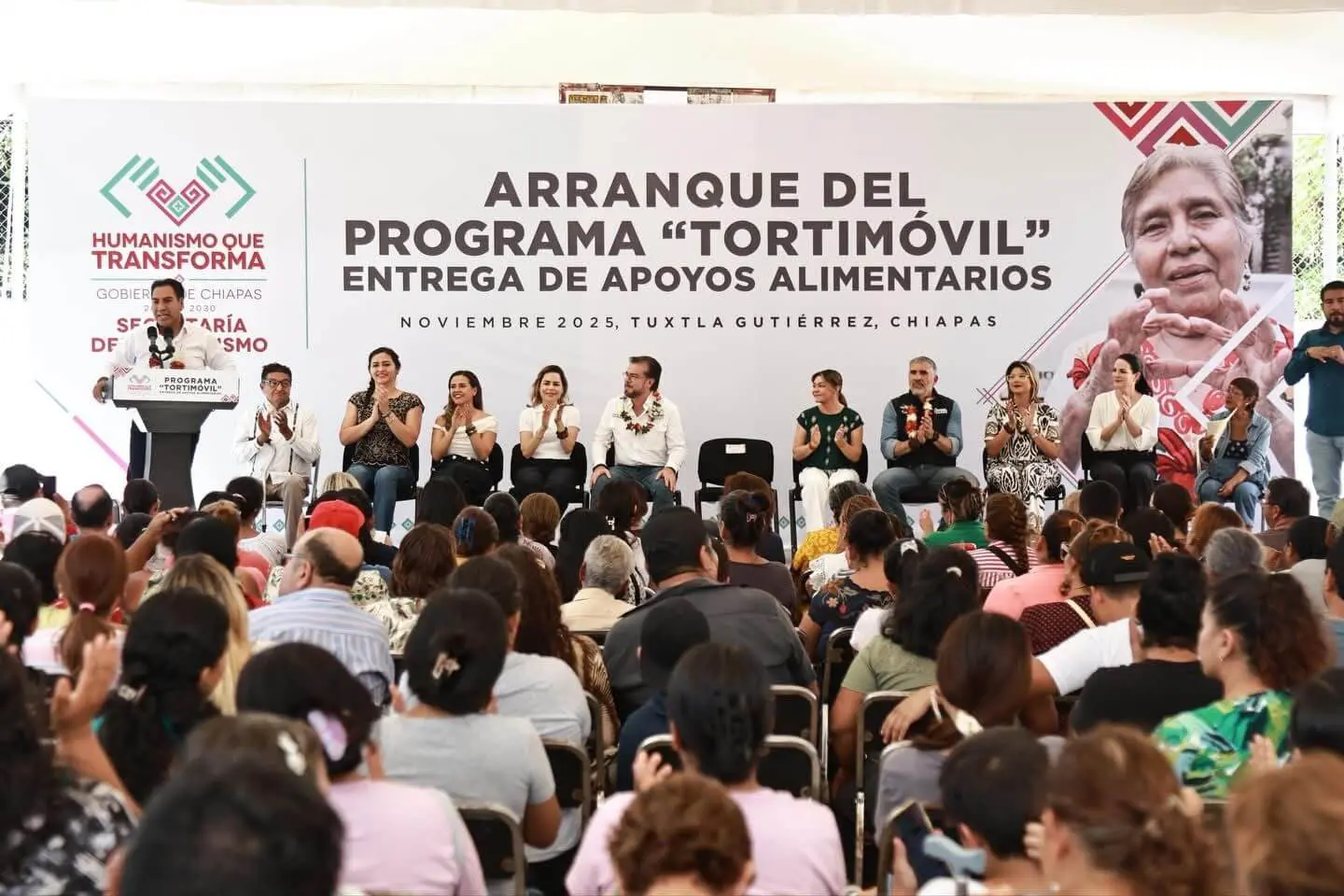 Audience at food aid program launch event