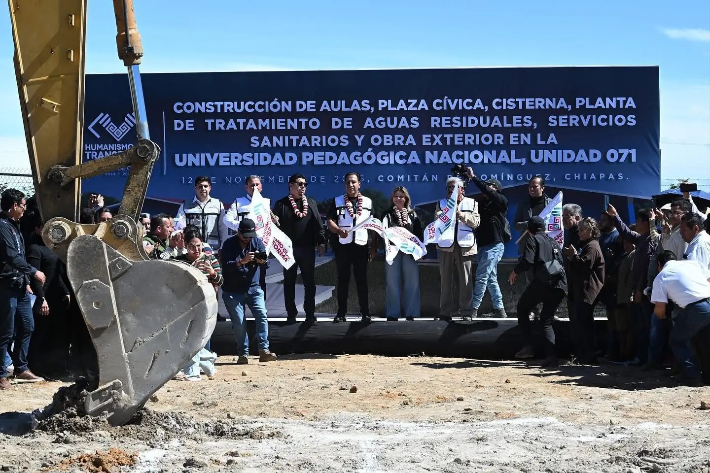 Eduardo Ramírez inicia construcción en la Universidad Pedagógica Nacional de Comitán