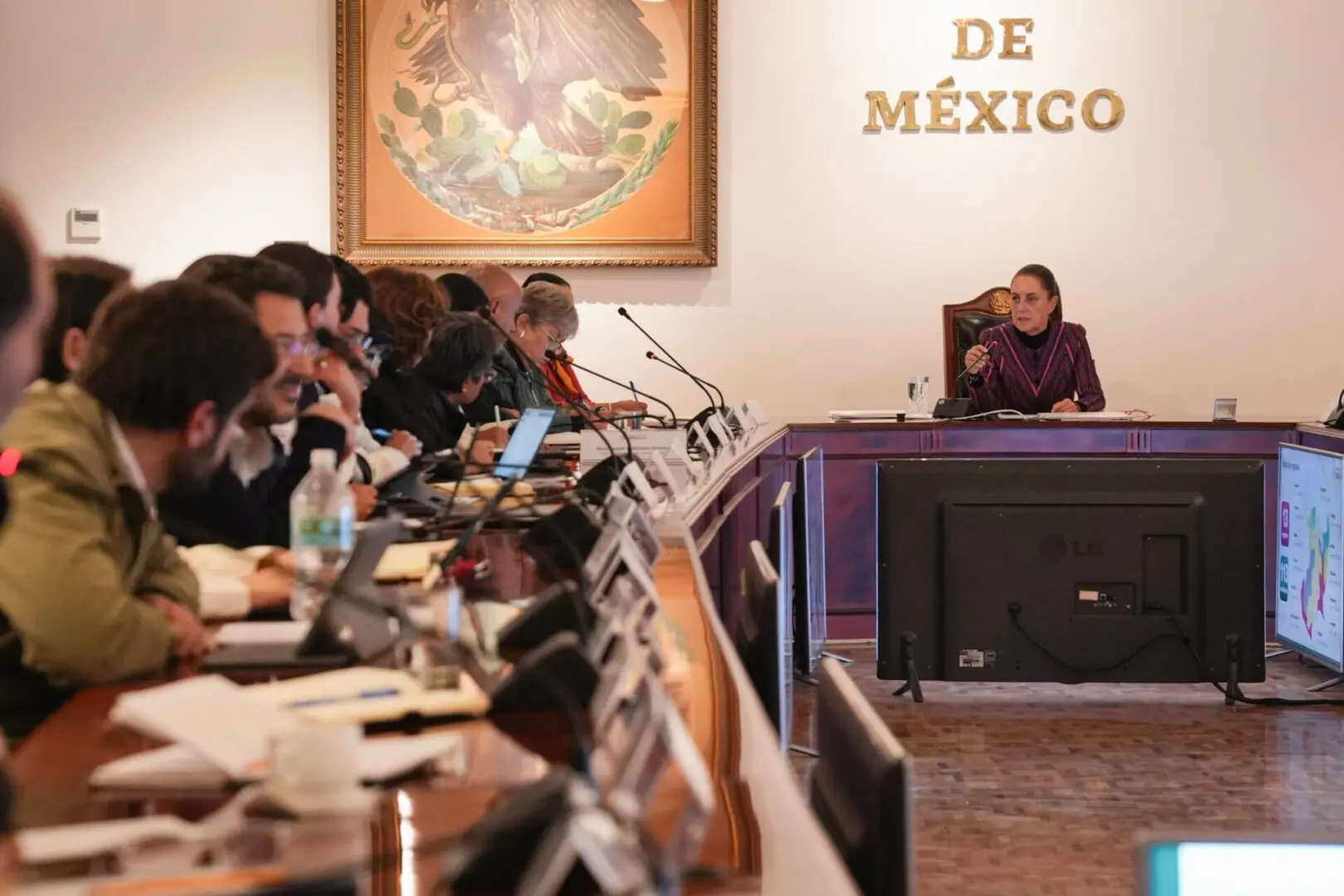 Claudia Sheinbaum encabeza reunión del Plan Michoacán en Palacio Nacional