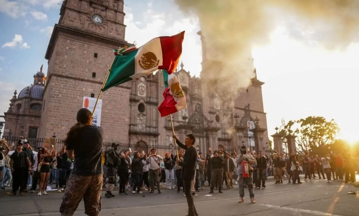 Protestas en Michoacán