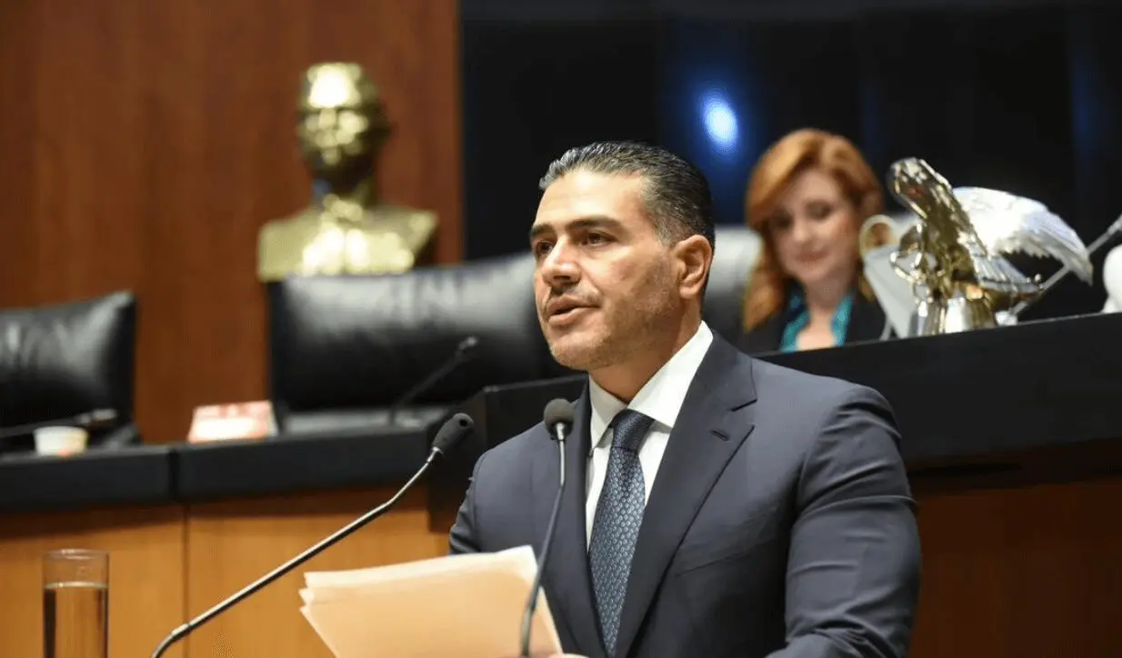 Omar García Harfuch durante comparecencia en el Senado en octubre de 2025
