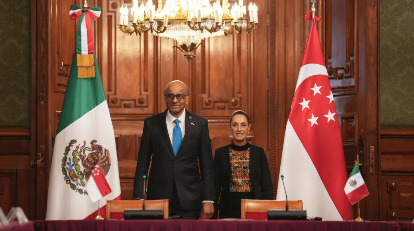 Empresas de Singapur analizan invertir en México tras visita del presidente Tharman Shanmugaratnam