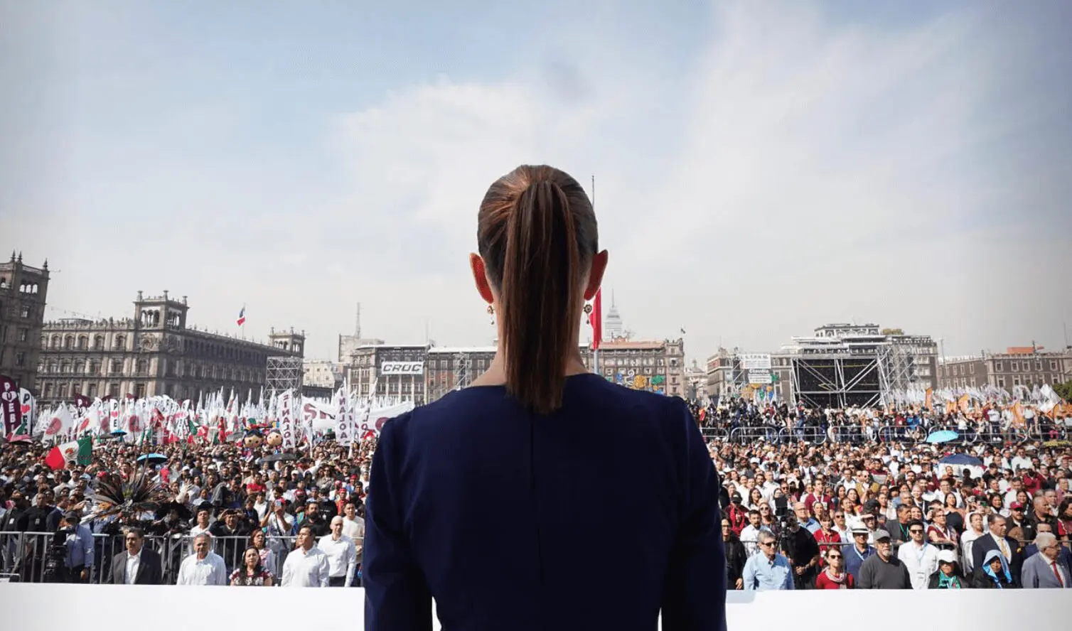 Festejo de la transformación en el Zócalo