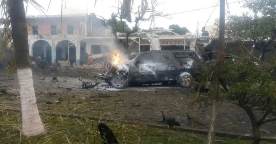 Explosión en Coahuayana Michoacán