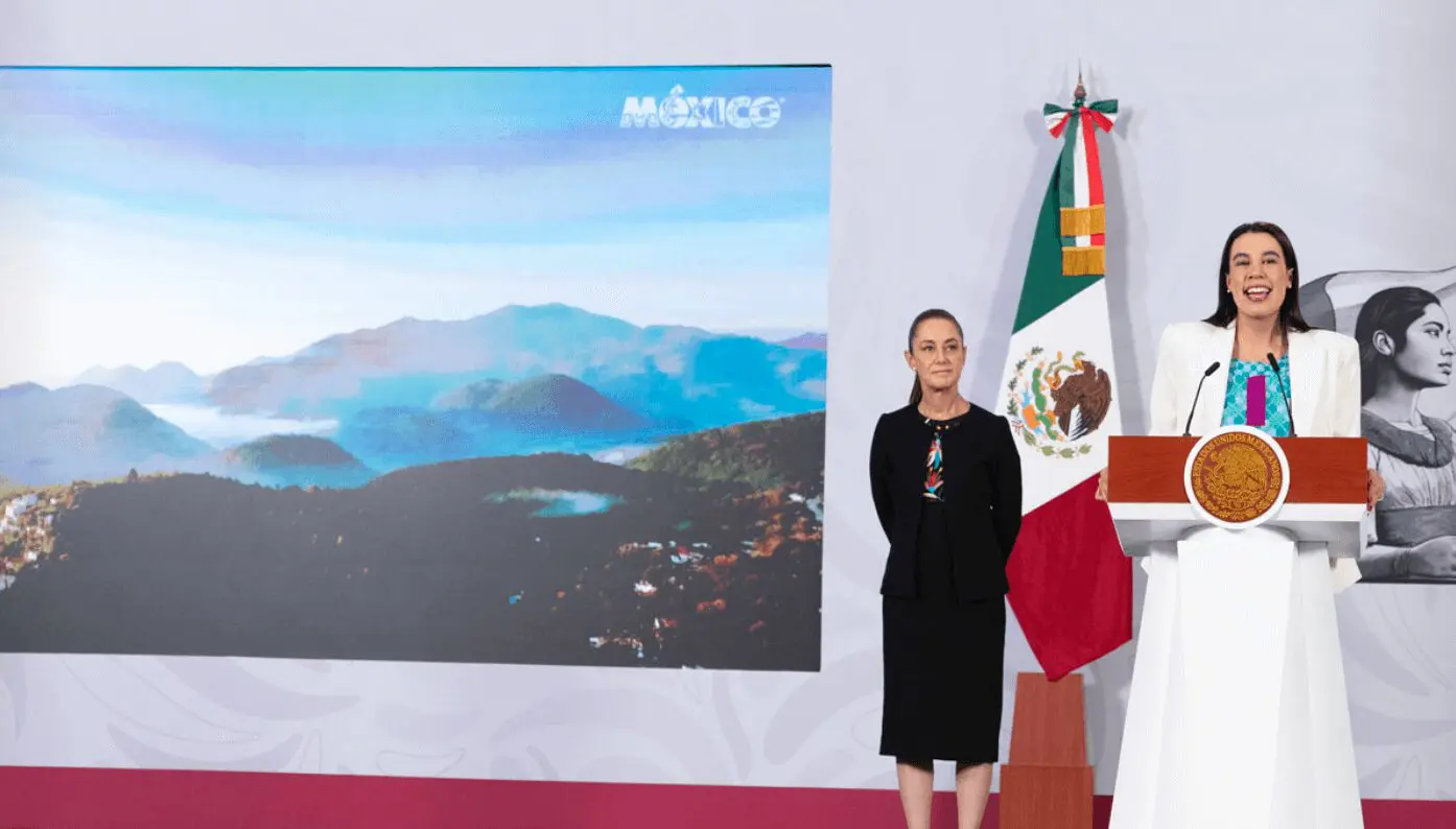 Claudia Sheinbaum y Josefina Rodríguez informan récord histórico de visitantes extranjeros