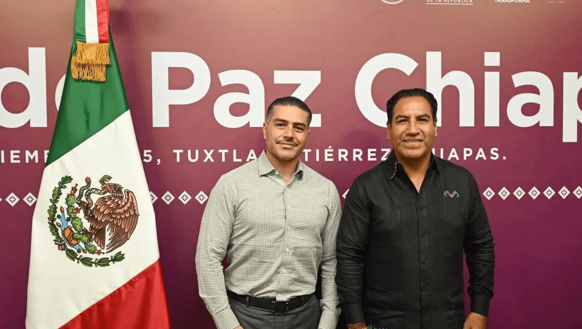 Eduardo Ramírez y Omar García Harfuch refrendan compromiso por la seguridad en Chiapas