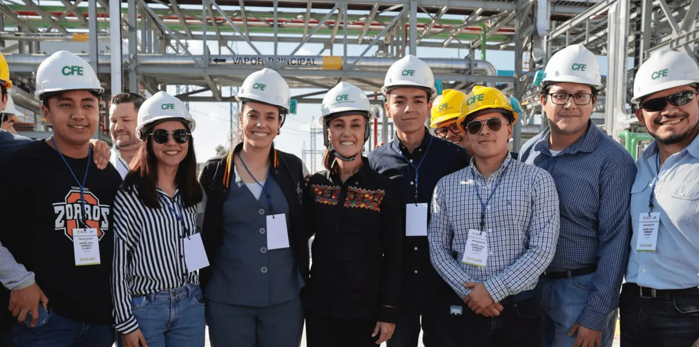 Claudia Sheinbaum inaugura planta de la CFE en Querétaro para ampliar la capacidad eléctrica nacional