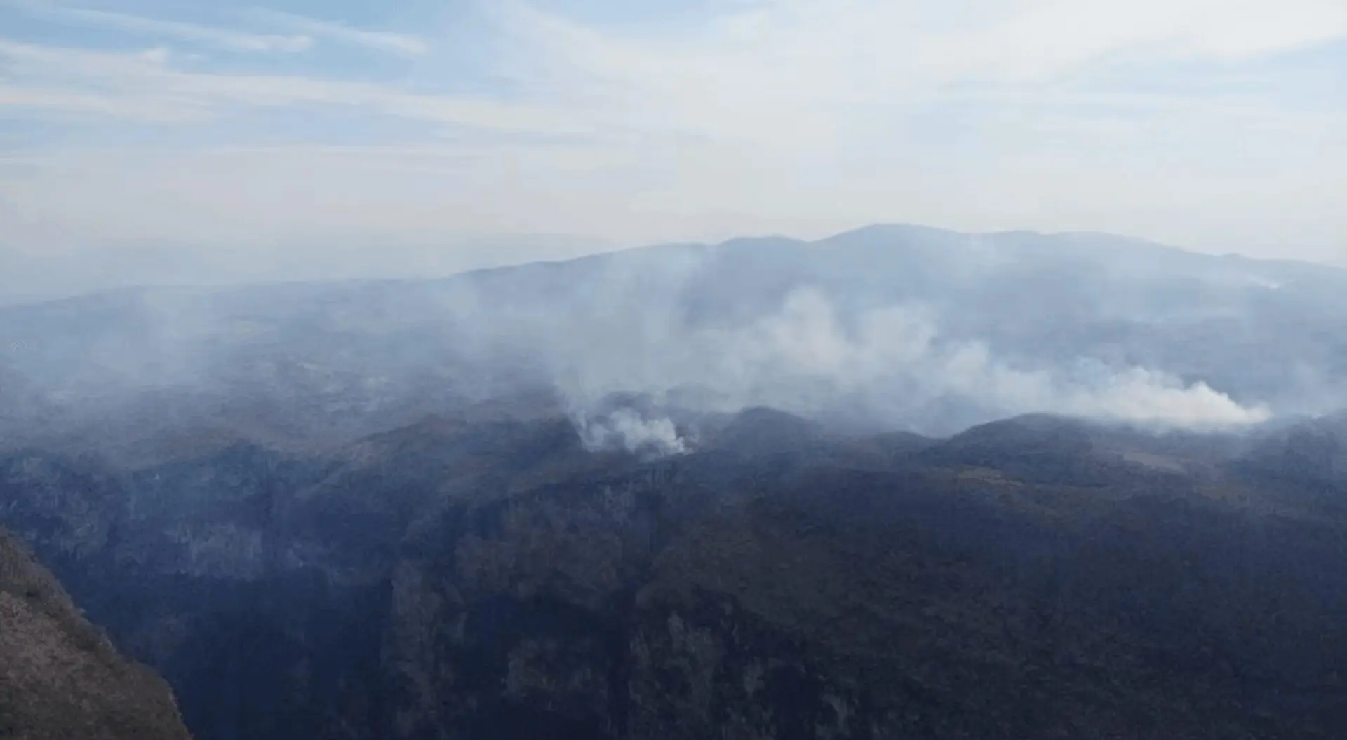 Incendio forestal en Arriaga, Chiapas