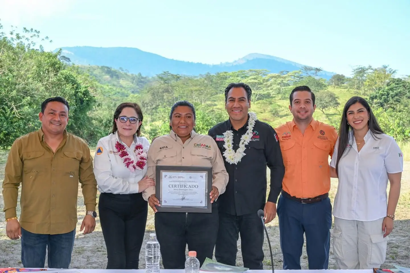 Autoridades refuerzan prevención volcánica en El Chichón con semáforo y rutas de evacuación en Chapultenango