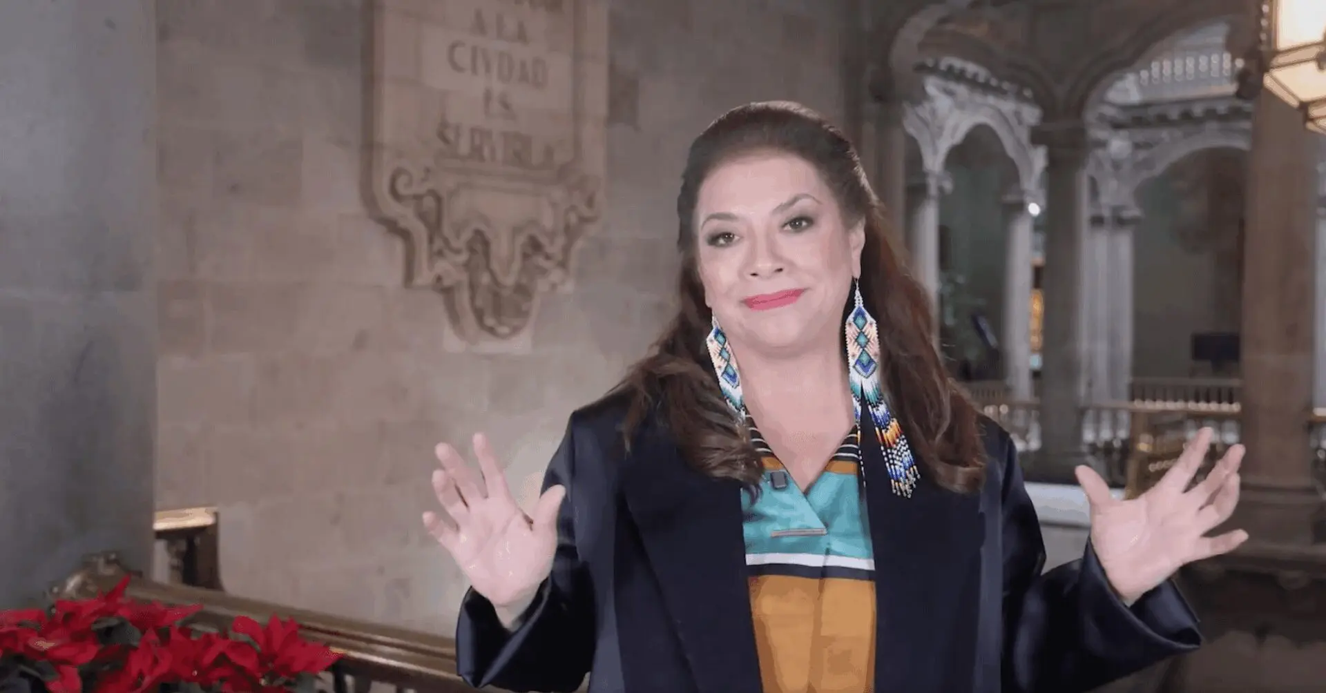 Clara Brugada emite mensaje de fin de año a capitalinos desde el Antiguo Palacio del Ayuntamiento