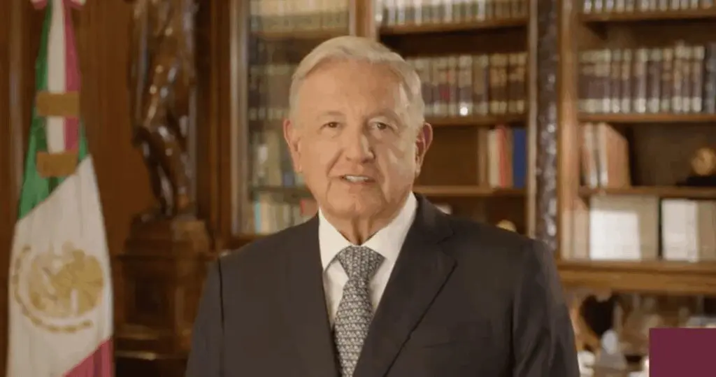 AMLO durante mensaje sobre la intervención militar en Venezuela
