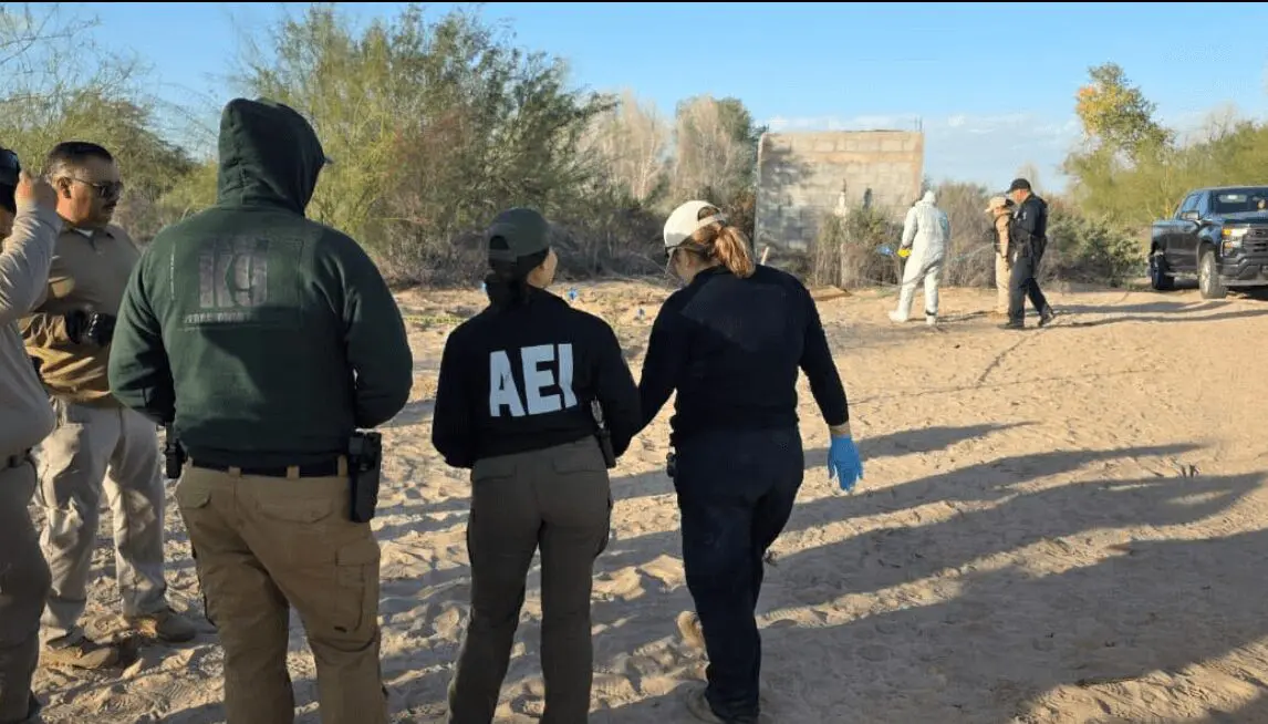 Hallazgo de fosas clandestinas en el Valle de Mexicali