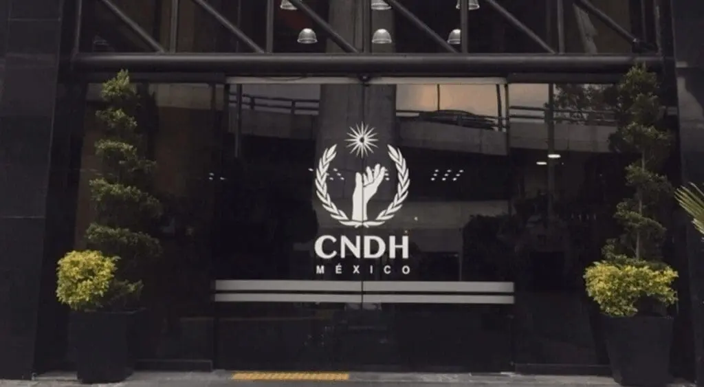Instalaciones de la CNDH tras emitir recomendación a la Secretaría de Marina