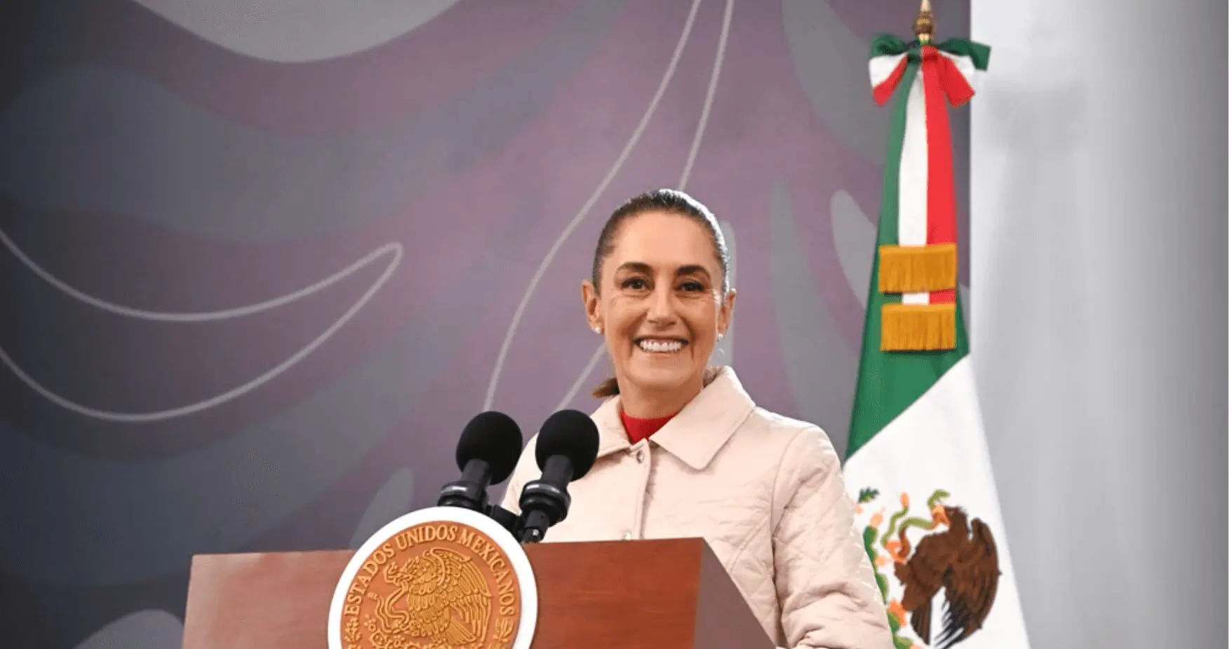 Presidenta Claudia Sheinbaum durante conferencia donde expone el Plan Michoacán por la Paz y la Justicia