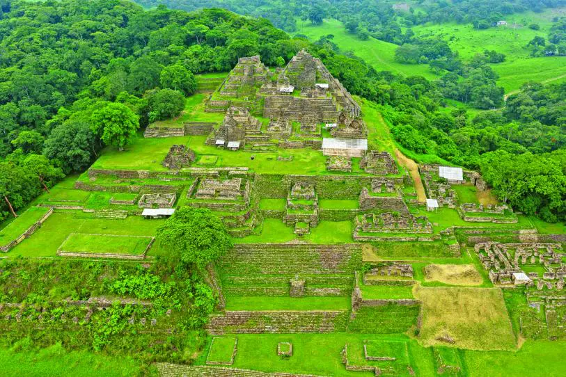 Ruinas arqueológicas en Chiapas.