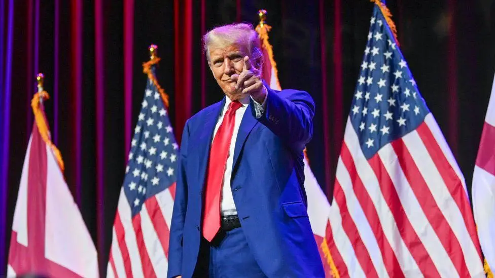 Donald Trump en un evento público.