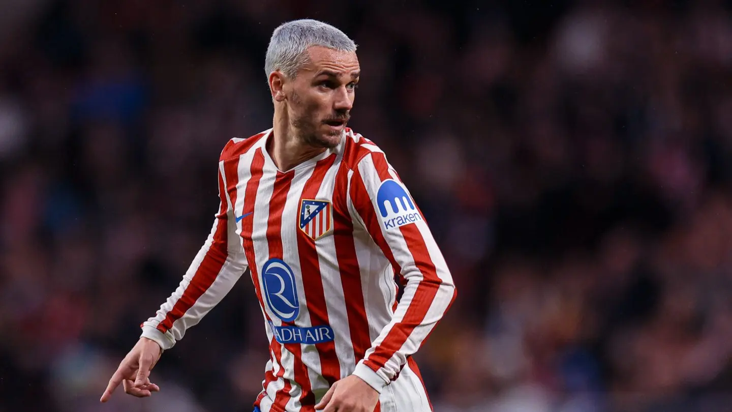 Antoine Griezmann en un partido del Atlético de Madrid.