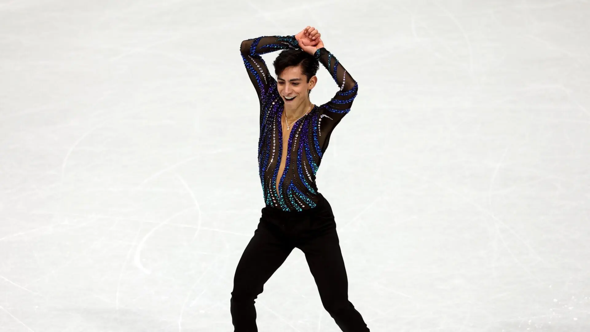 Donovan Carrillo en el Mundial de Patinaje de Praga.