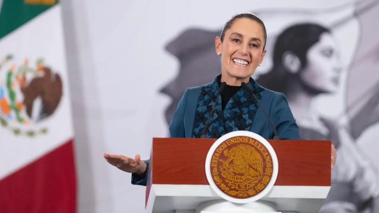 Claudia Sheinbaum en la Conferencia del Pueblo del 27 de marzo de 2026.