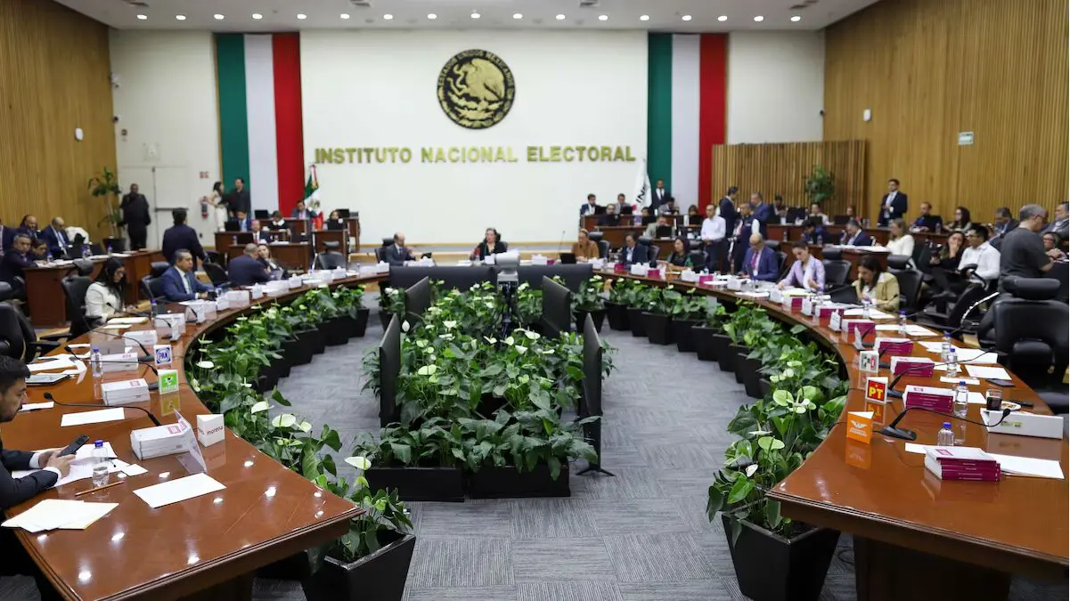 Sesión del Instituto Nacional Electoral