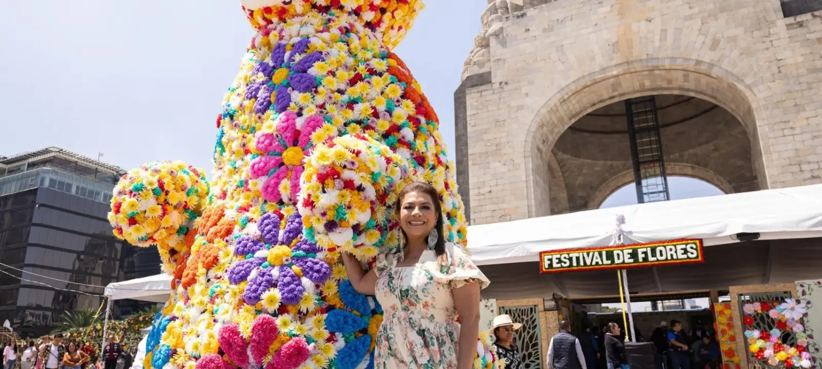 Jefa de Gobierno inaugura festival floral