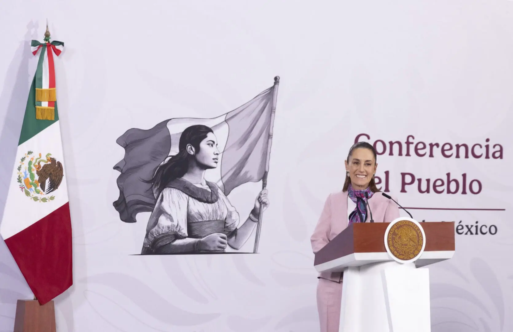 Sheinbaum inaugura 3 puentes vehiculares en Colima