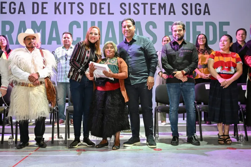 Group of people on stage at ceremony