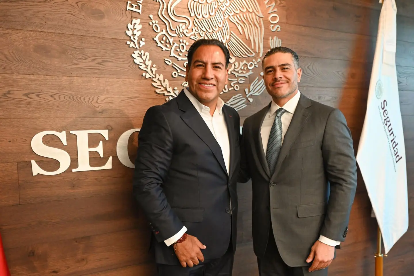 Eduardo Ramírez se reúne con Harfuch para reafirmar colaboración en seguridad