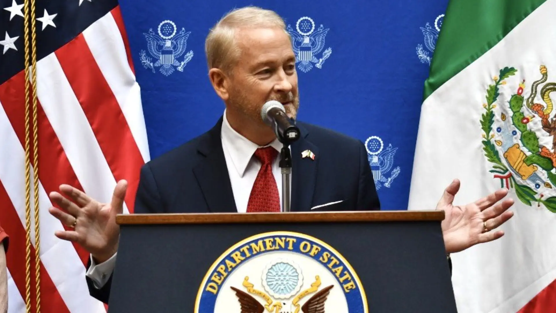 Embajador de Estados Unidos en México reconoce el trabajo de la nación tras captura de narcotraficante internacional