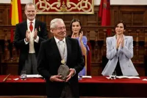 Gonzalo Celorio, escritor mexicano, recibe Premio Miguel de Cervantes por el Rey de España