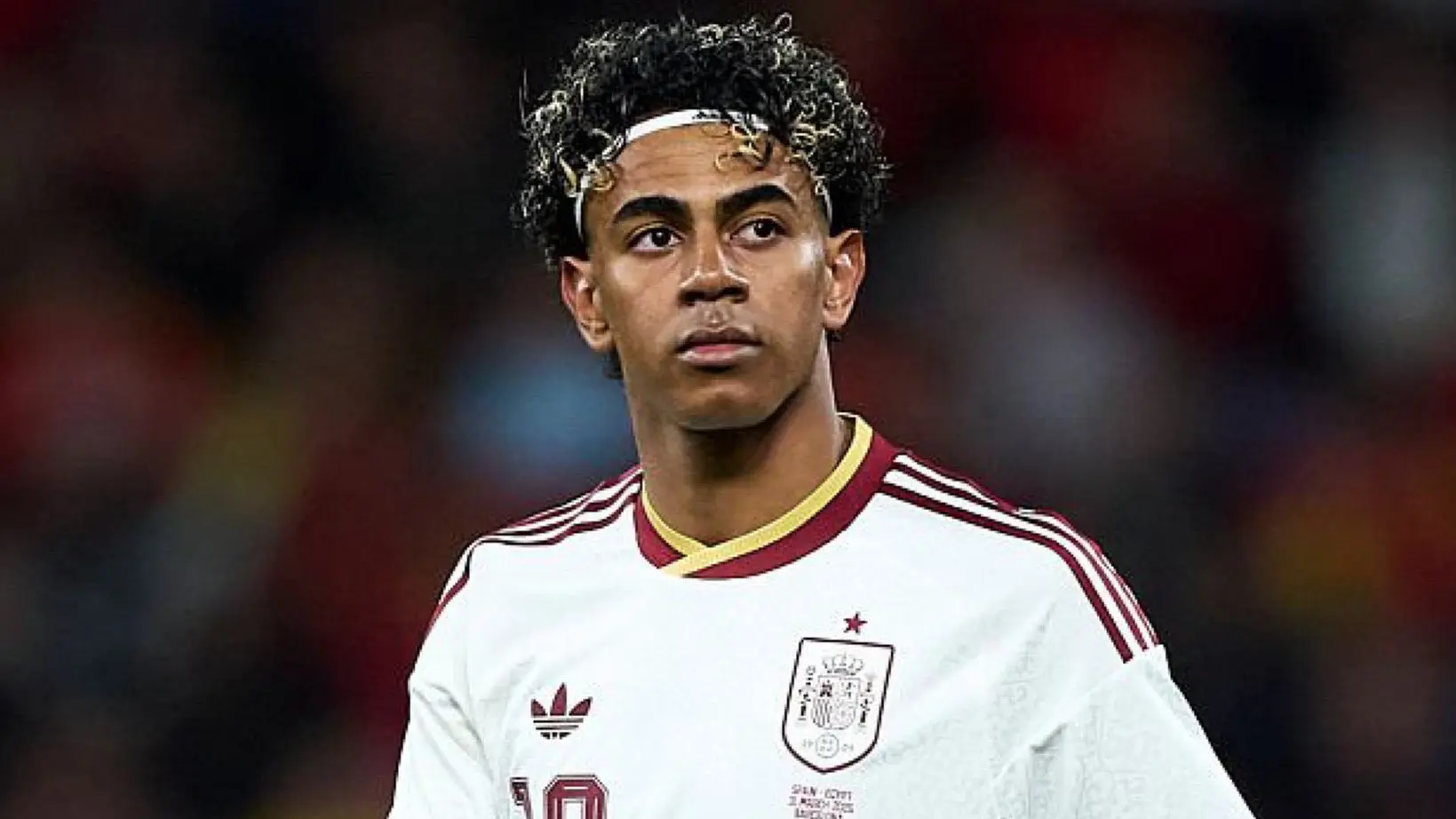 Lamine Yamal en el partido amistoso entre España y Egipto.