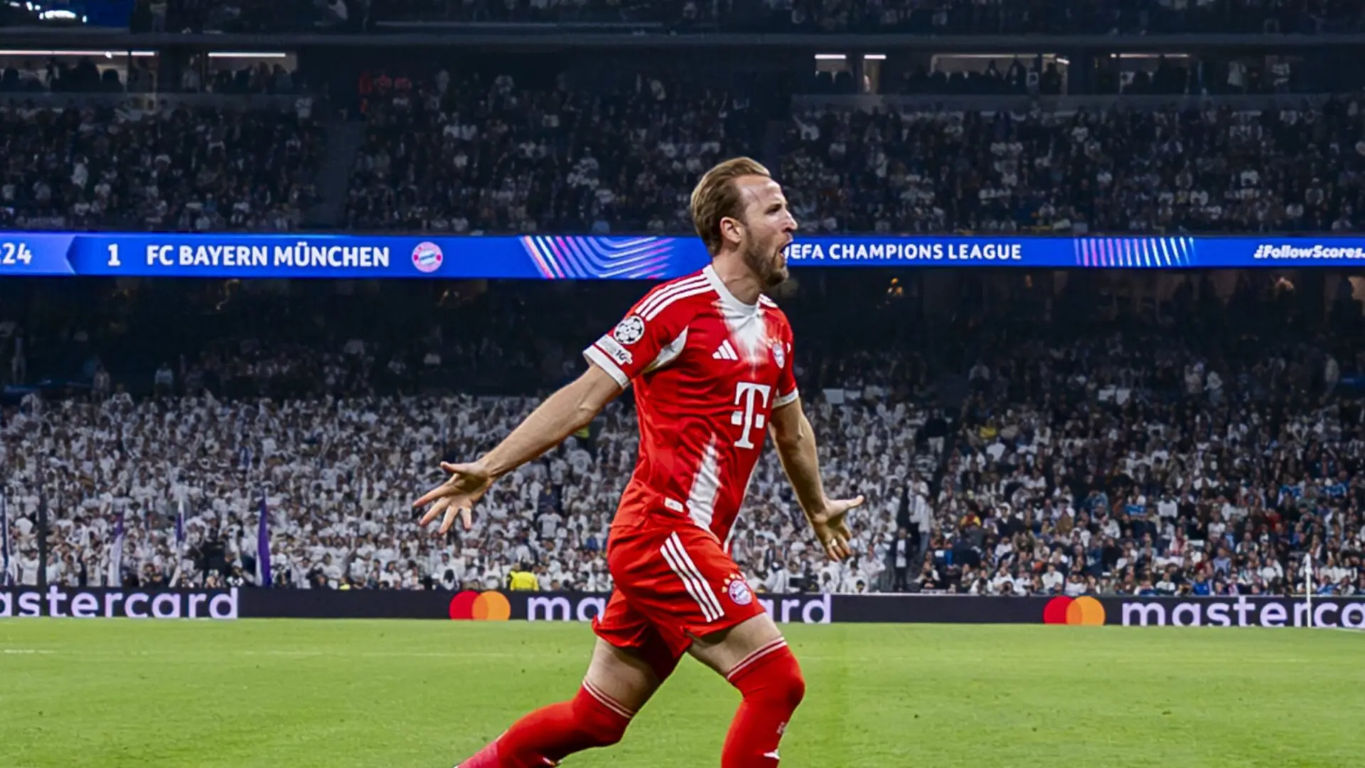 Harry Kane anotó uno de los dos goles con los que el Bayern Munchen venció a Real Madrid.