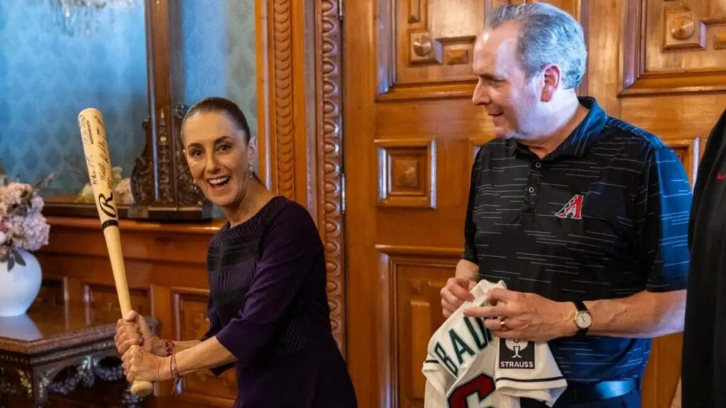 Claudia Sheinbaum se reúne ejecutivos de Grandes Ligas, Padres y Diamonbacks