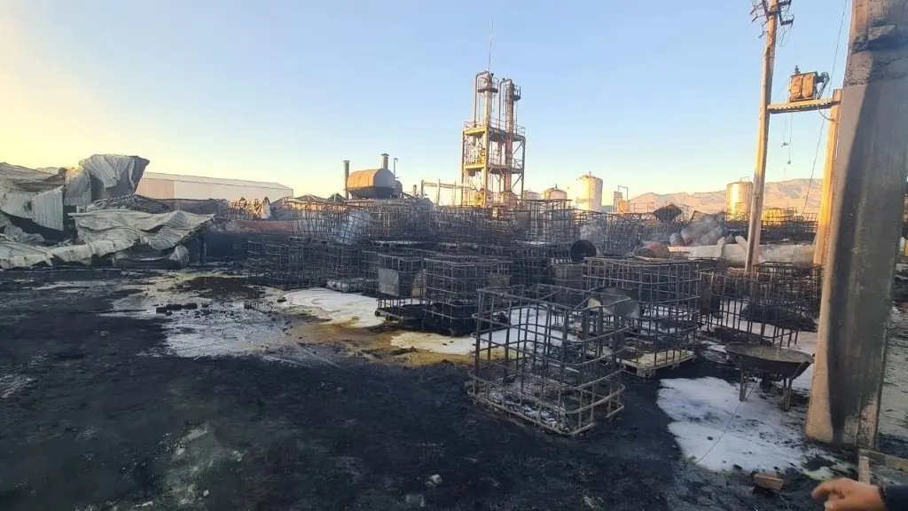 Incendio en fábrica de litio en San Luis Potosí