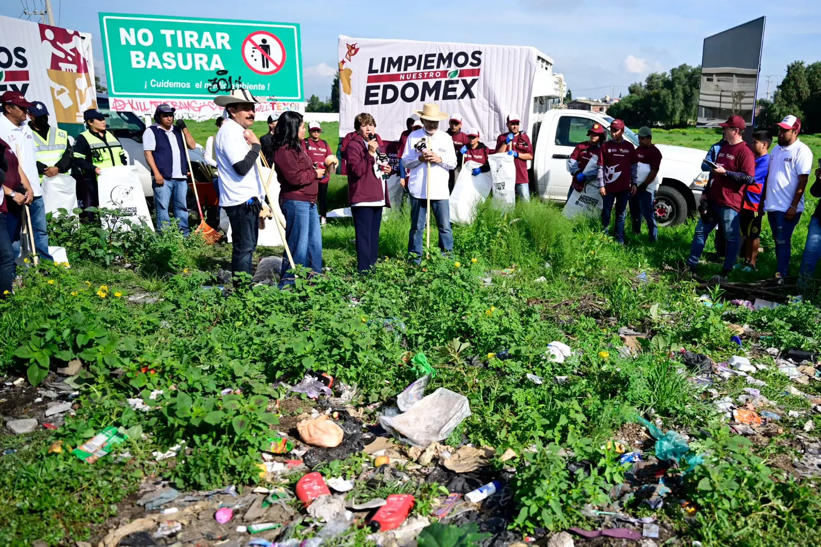 Recogen más de 100 toneladas de basura en algunos municipios del Edomex; principalmente en aguas negras