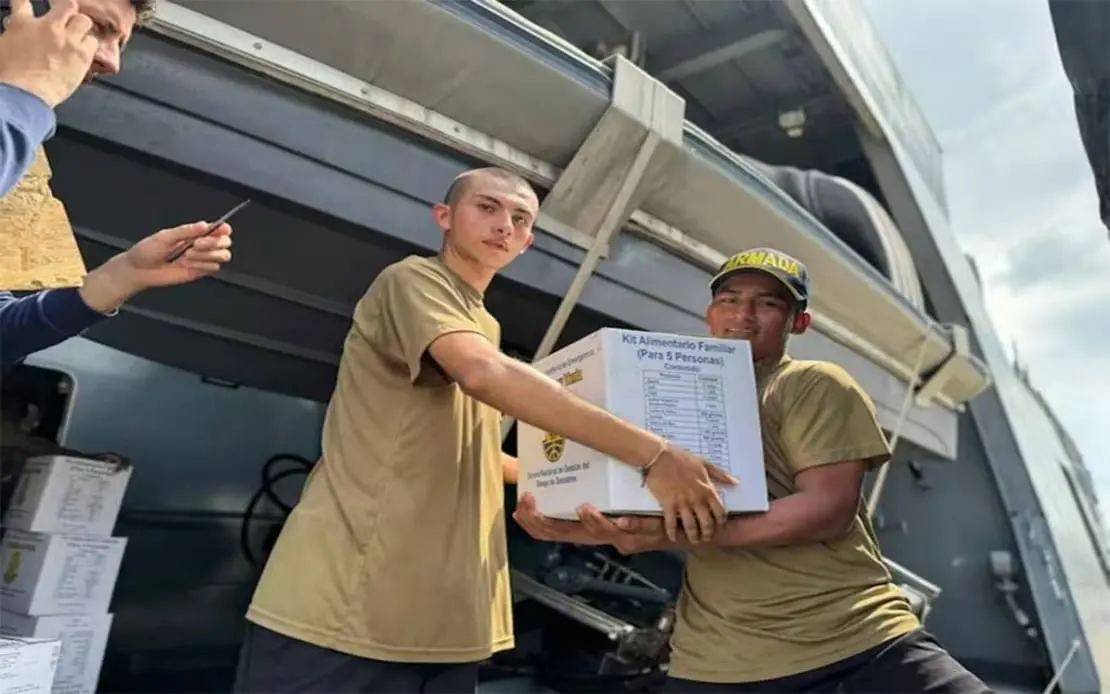 Cuba recibe carga de ayuda desde Colombia