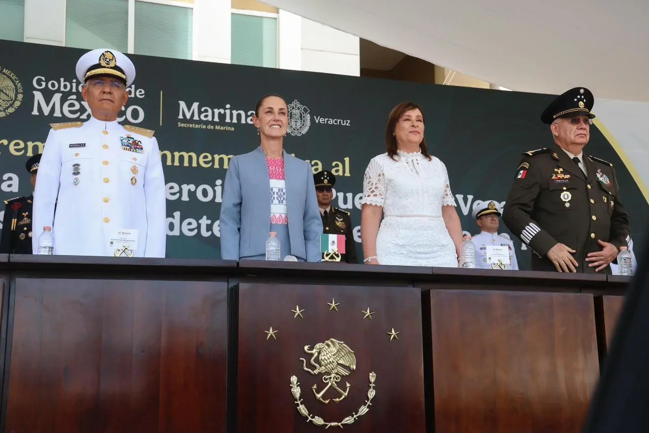 Sheinbaum encabeza 112 Aniversario de la defensa del Puerto de Veracruz