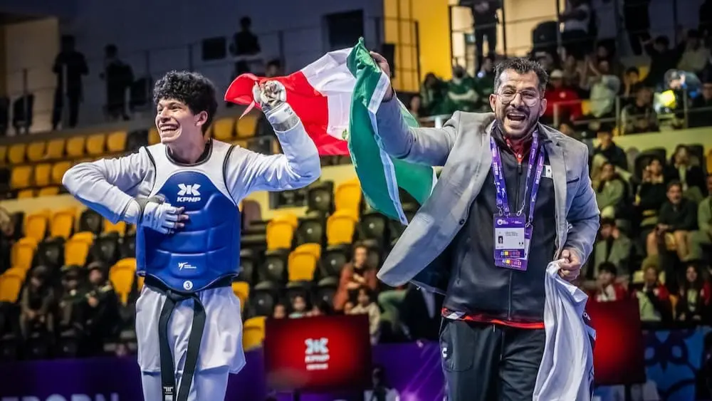Guillermo Cortés gana medalla de oro en Campeonato Mundial de taekwondo