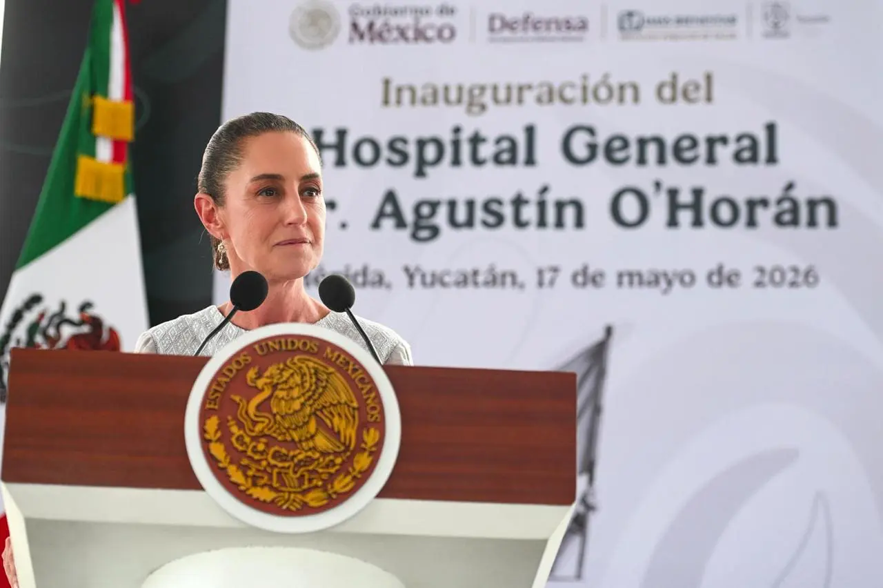 Sheinbaum encabeza inauguración de Hospital General Dr. Agustín O'Horán; pone en marcha IMSS Bienestar en Yucatán