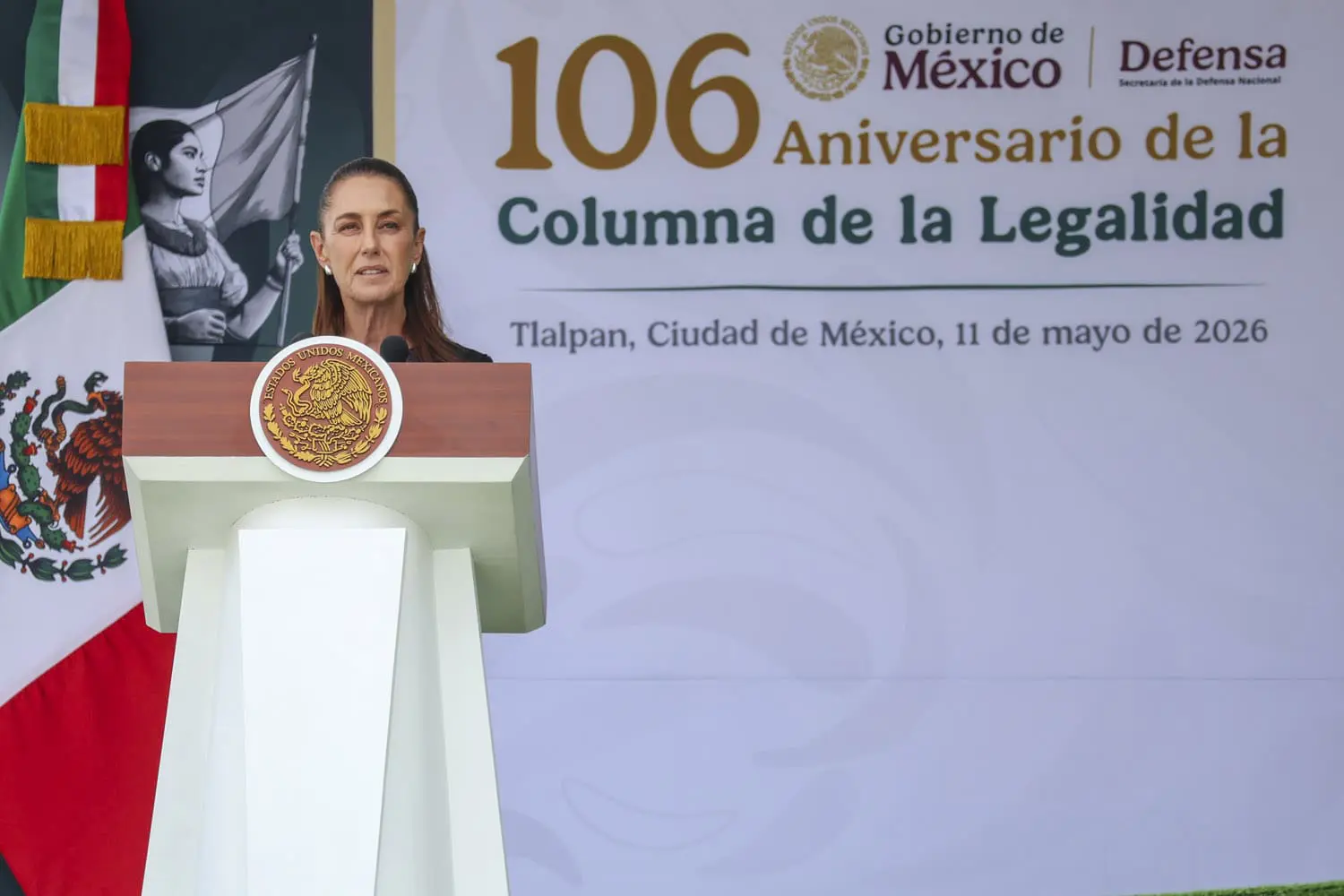 Presidenta Claudia Sheinbaum refrenda que la soberanía no se negocia en conmemoración de la Columna de la Legalidad