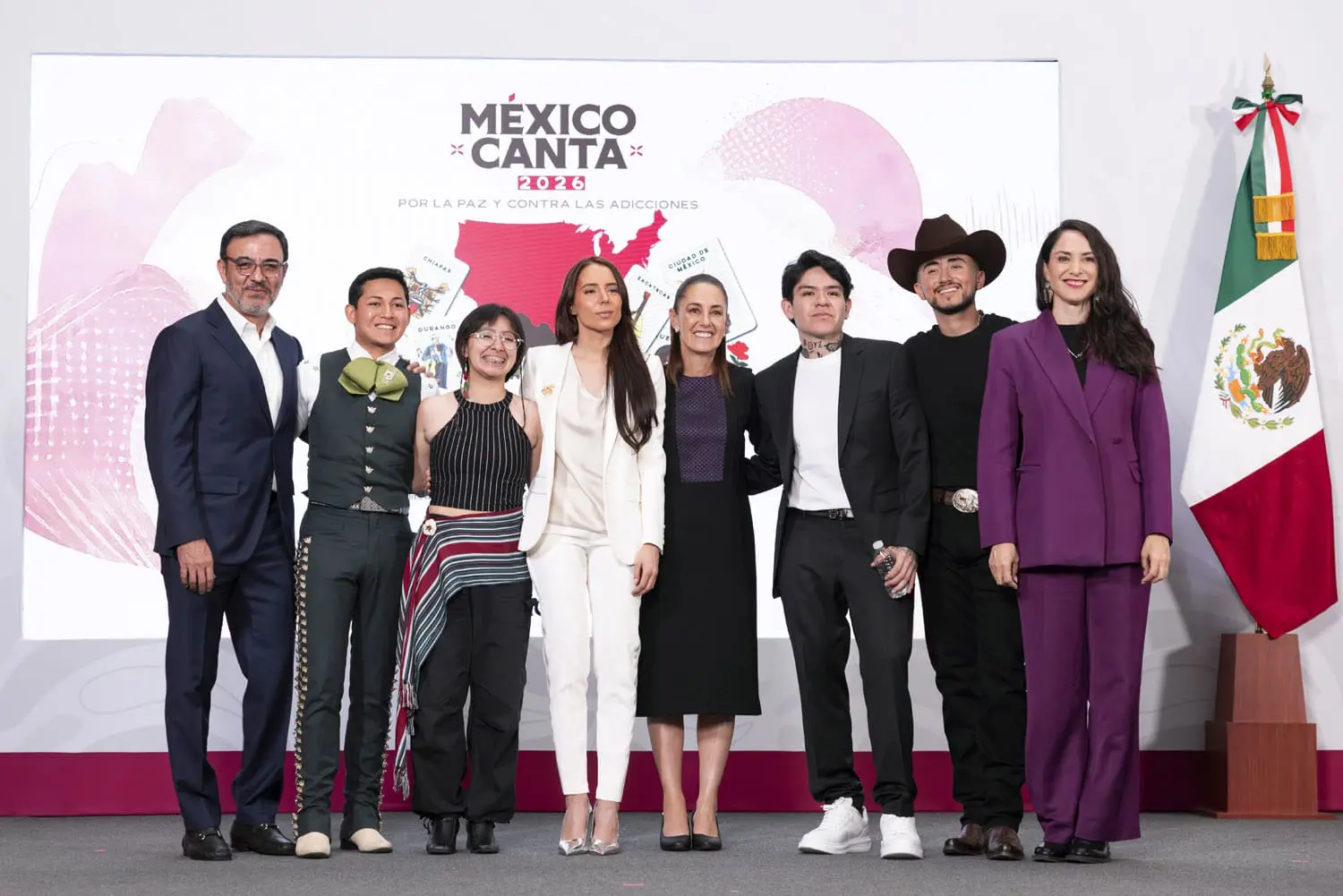 Sheinbaum presenta 2da edición de México Canta, contra la apología de la violencia en la música