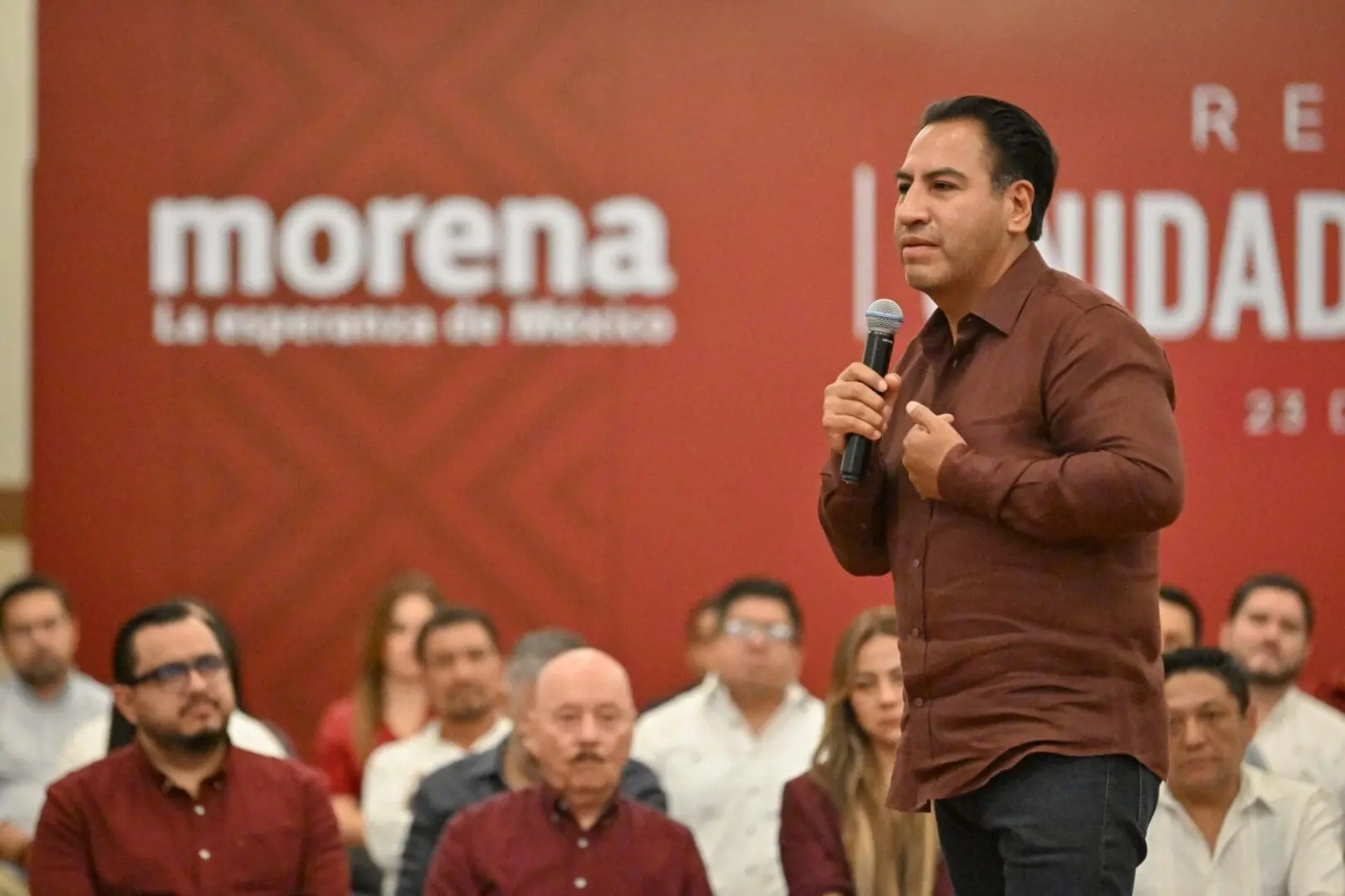 Eduardo Ramírez llama a cerrar filas en reunión del Consejo Estatal de Morena