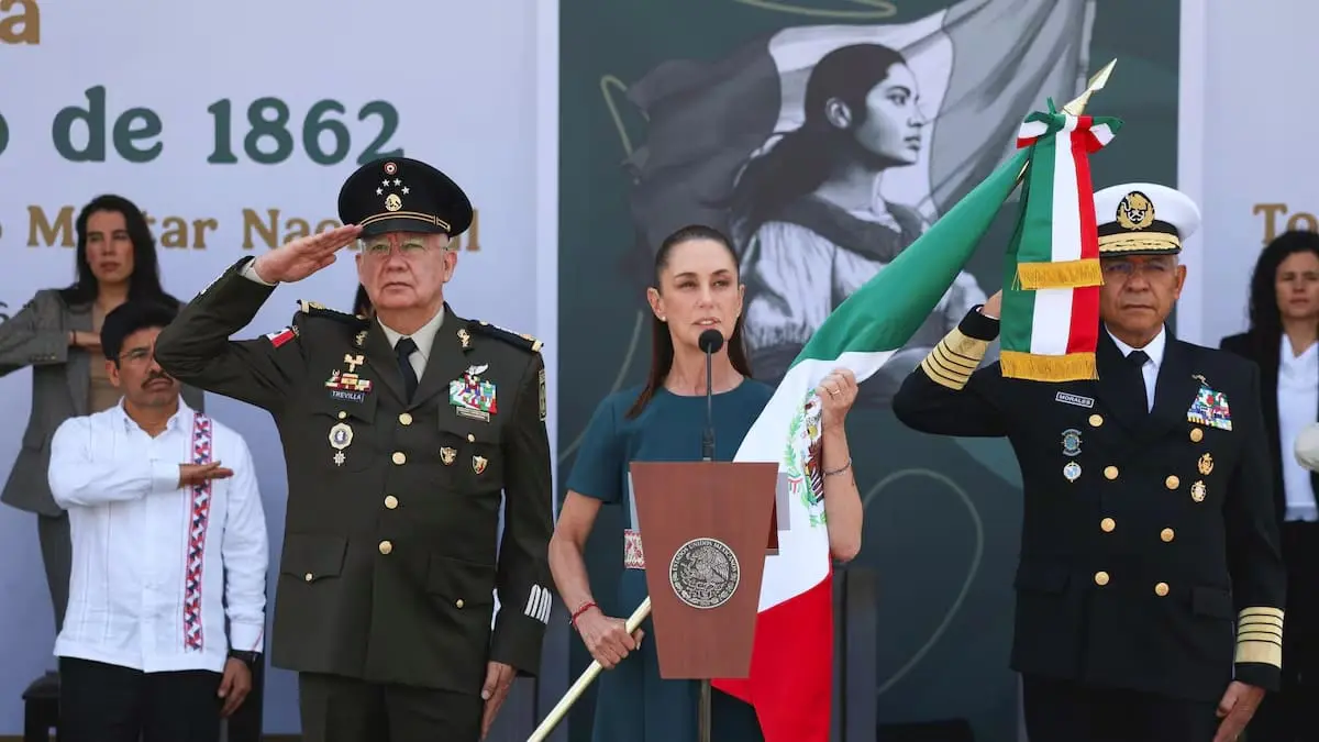 Quienes buscan apoyo externo están destinados a la derrota, dice Sheinbaum en el 164 Aniversario de la Batalla de Puebla