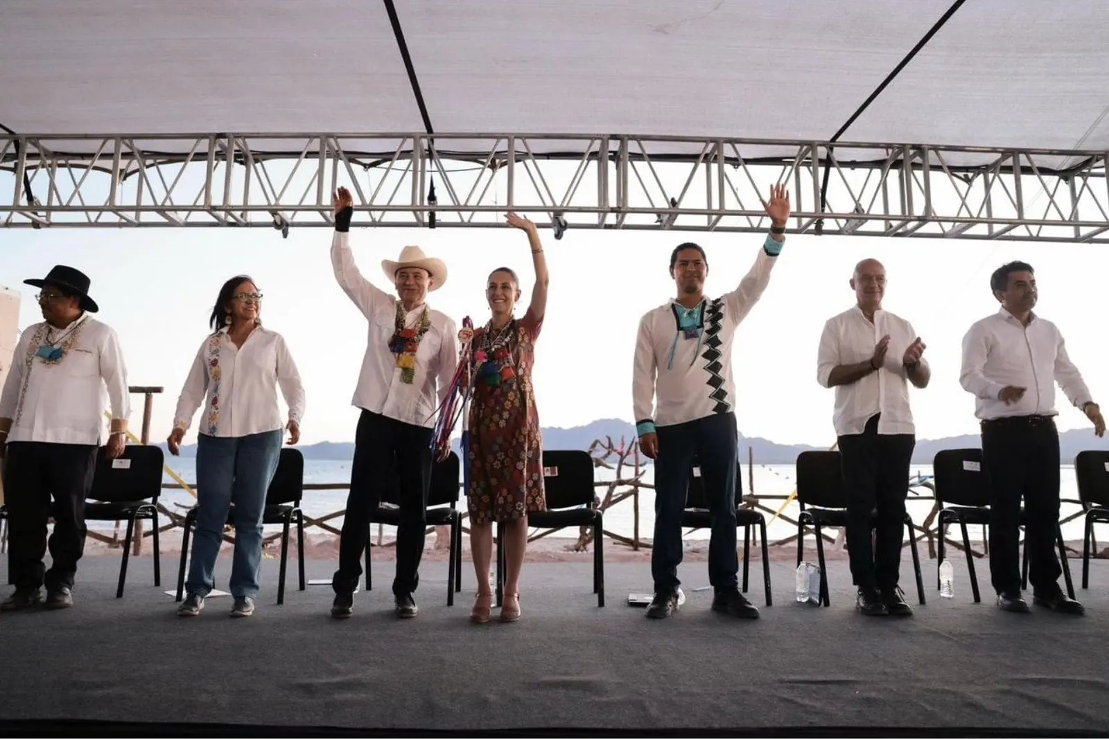 Claudia Sheinbaum inaugura Acueducto Seri en Sonora