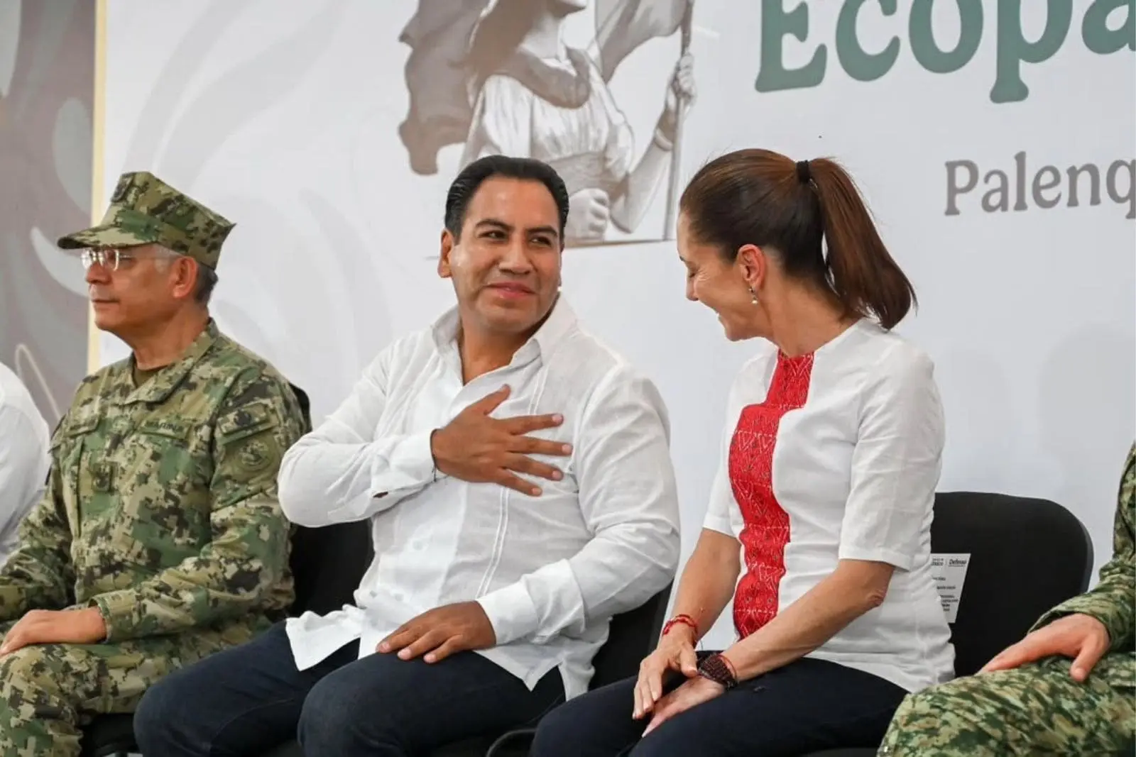 Claudia Sheinbaum arranca en Palenque la Beca Gertrudis Bocanegra junto a Eduardo Ramírez