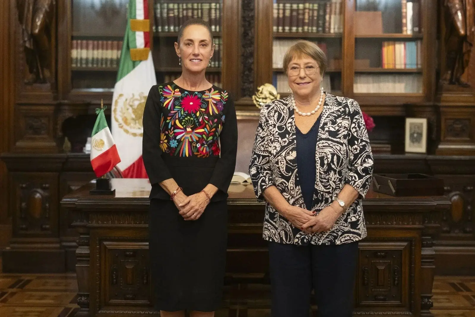 México respalda a Bachelet para dirigir la ONU; Sheinbaum la recibe en Palacio Nacional