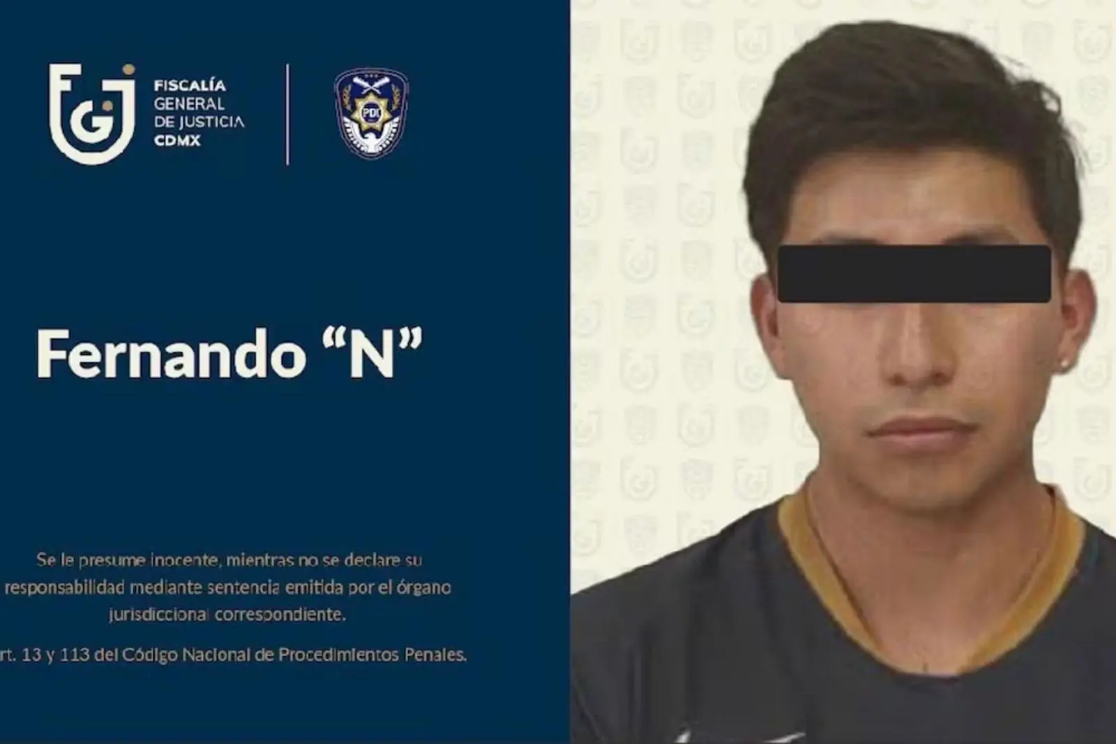 Capturan a Fernando Yael “N”, acusado del feminicidio de su madre en CDMX