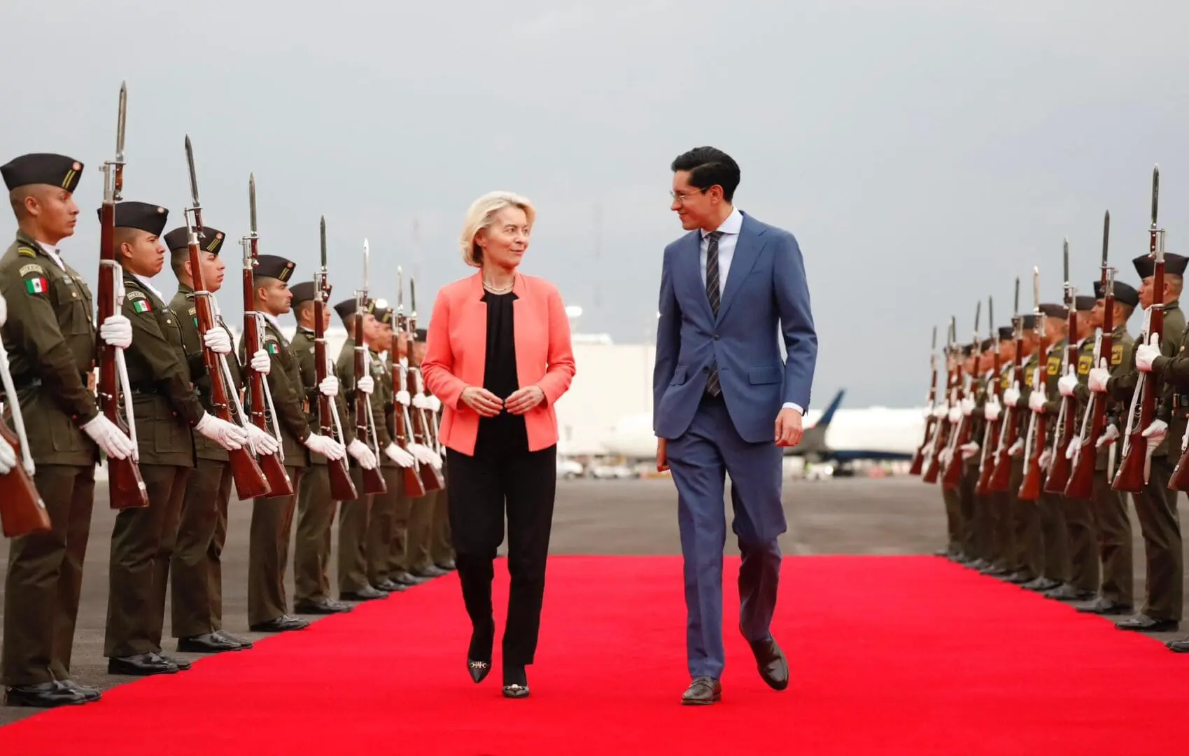 Canciller Roberto Velasco recibe a líderes europeos con motivo de la VII Cumbre México-Unión Europea