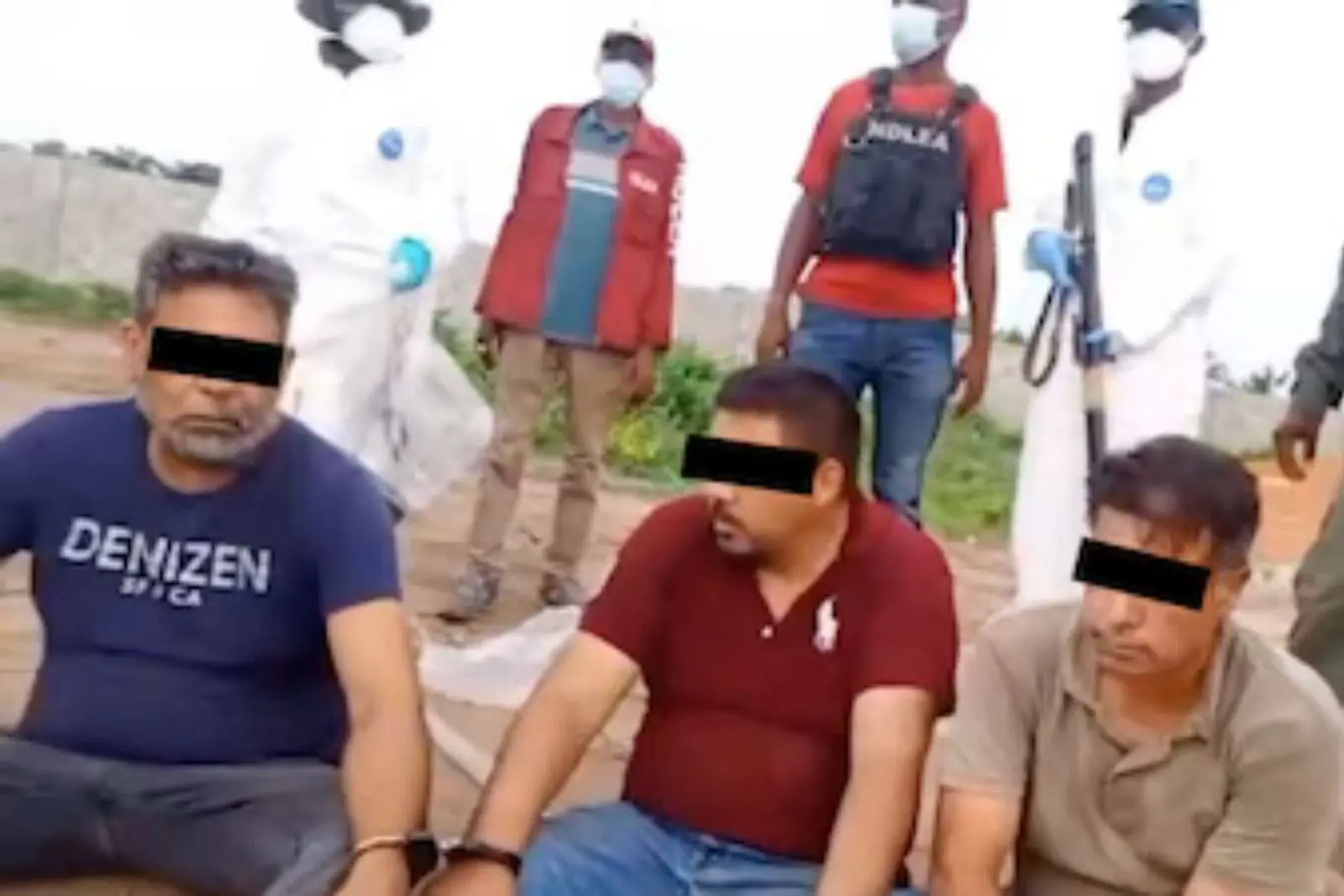 Caen tres mexicanos en Nigeria tras desmantelamiento de narcolaboratorio
