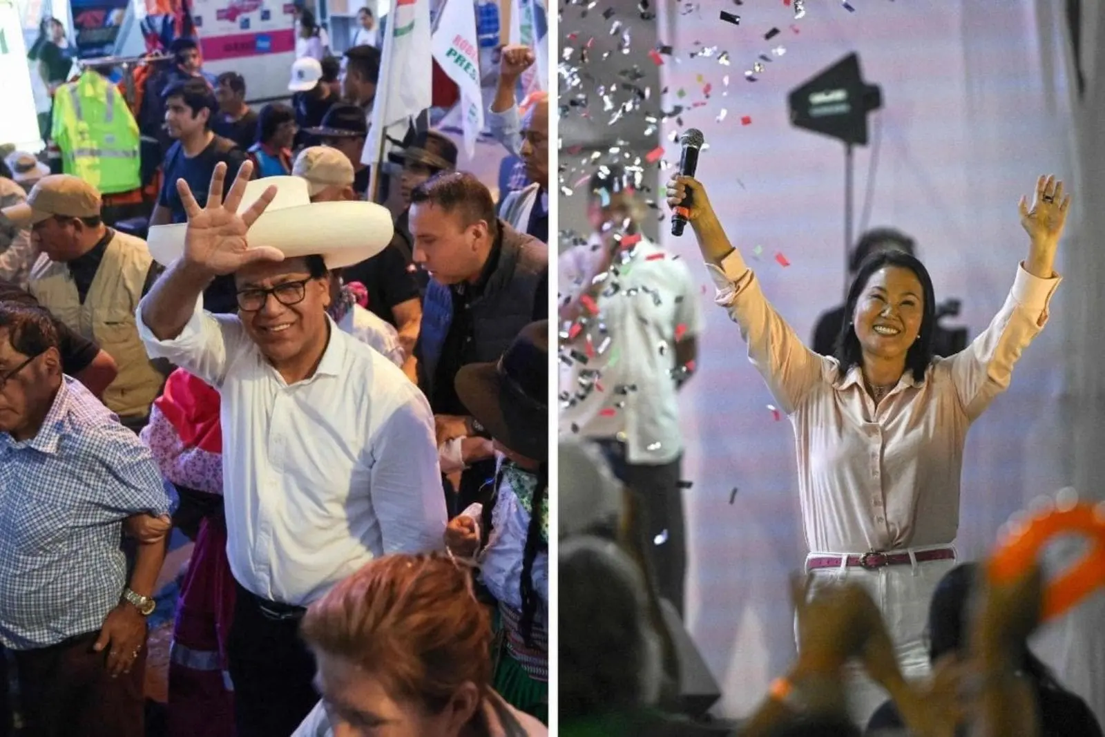 Perú va a segunda vuelta electoral: Keiko Fujimori y Roberto Sánchez se disputarán la presidencia